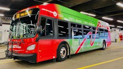 Municipal and transit stakeholders gathered on Nov. 26 at OC Transpo’s St-Laurent Garage to showcase the transit service’s first four battery-electric buses. Municipal and transit stakeholders gathered on Nov. 26 at OC Transpo’s St-Laurent Garage to showcase the transit service’s first four battery-electric buses.