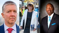 Left to right: Mike Brown, Janette Sadik-Khan and Phil Washington will serve on a PANYNJ panel to evaluate transit connections to LaGuardia Airport.