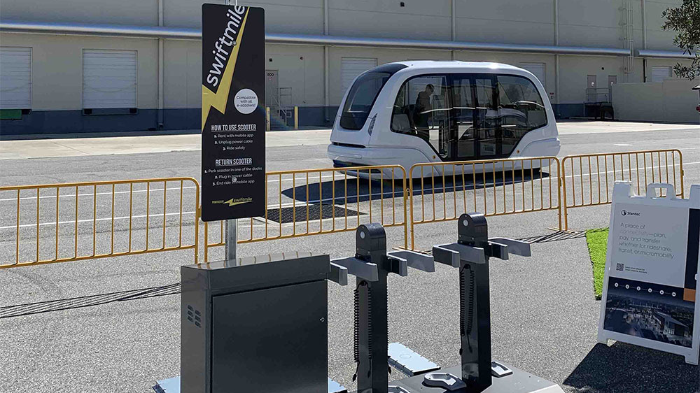 Stantec showcased its autonomous technology with partners during a Nov. 7 event; the firm will also offer tours during APTA EXPO.