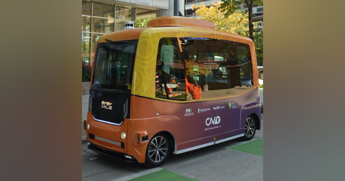 First Transit operates Med City Mover connected autonomous vehicle ...