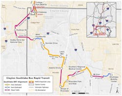 Proposed alignment for Clayton Southlake BRT. Proposed alignment for Clayton Southlake BRT.
