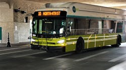 An ABQ RIDE bus on a route; fares will be free starting Jan. 1, 2022 on ABQ RIDE buses and other transit services as part of a year-long pilot program.