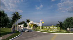 A rendering of the future Brightline Boca Raton facility.