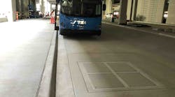 KCI Airport will be the first in the U.S. to install an wireless inductive charging system for its battery electric shuttle buses.