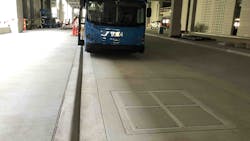 KCI Airport will be the first in the U.S. to install an wireless inductive charging system for its battery electric shuttle buses. KCI Airport will be the first in the U.S. to install an wireless inductive charging system for its battery electric shuttle buses.