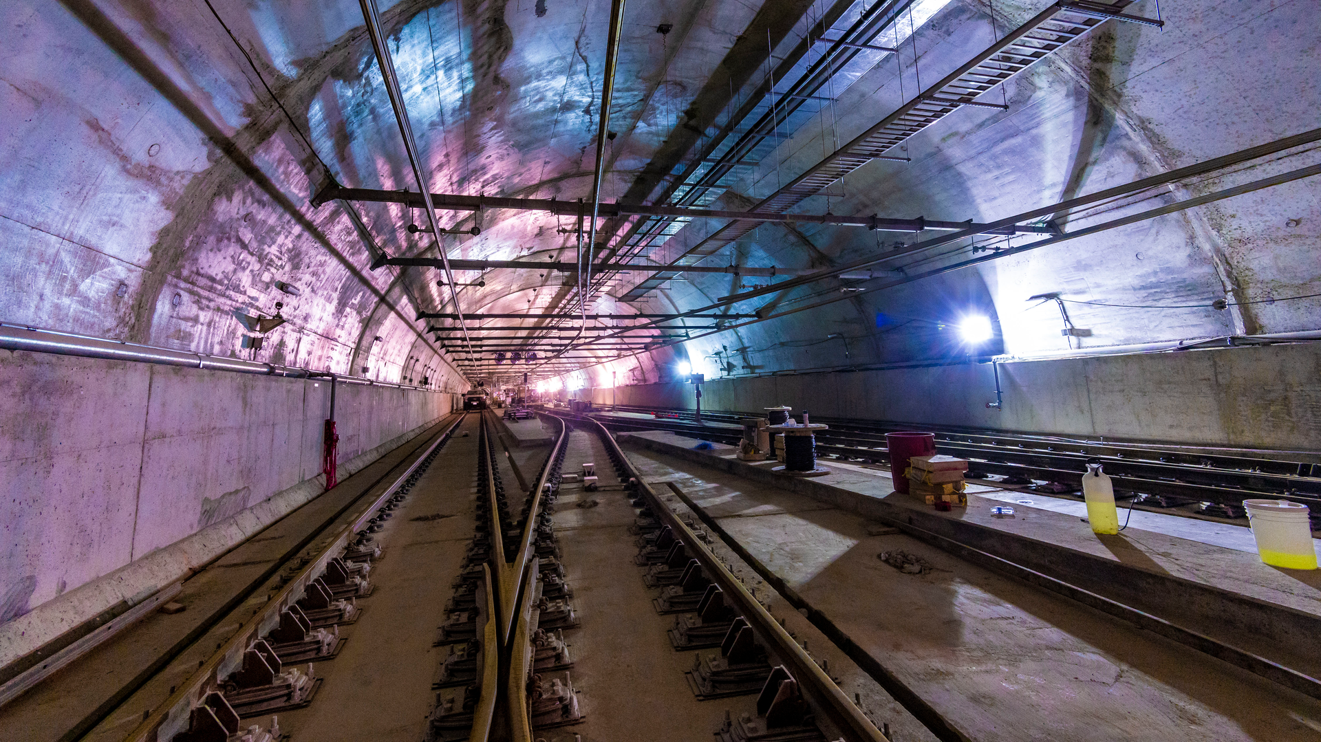 Laird Station, one of the 25 new stations being built as part of the Eglinton Crosstown LRT project, is shown in an October 2021 image.