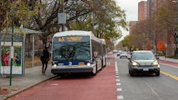 NYC DOT completed three miles of bus-priority corridors in the Soundview neighborhood of the Bronx that it says will help speed travel times for 45,000 daily riders.
