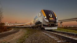 The exterior view of a new trainset that will serve VIA Rail's Québec City – Windsor corridor. The exterior view of a new trainset that will serve VIA Rail's Québec City – Windsor corridor.