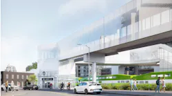 The future King-Liberty GO Station will bring a new transit option to a densely populated section of Toronto. This is an artist’s rendering and final designs are subject to change.