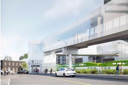 The future King-Liberty GO Station will bring a new transit option to a densely populated section of Toronto. This is an artist&rsquo;s rendering and final designs are subject to change.