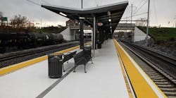 The platform and canopy of the new Middletown Train Station. The platform and canopy of the new Middletown Train Station.