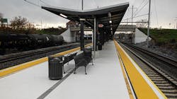 The platform and canopy of the new Middletown Train Station. The platform and canopy of the new Middletown Train Station.