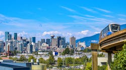 A good visual of why the system is called SkyTrain. A good visual of why the system is called SkyTrain.