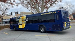 Transdev is now operating The S, which is the brand of the new service from Stanislaus Regional Transit Authority.