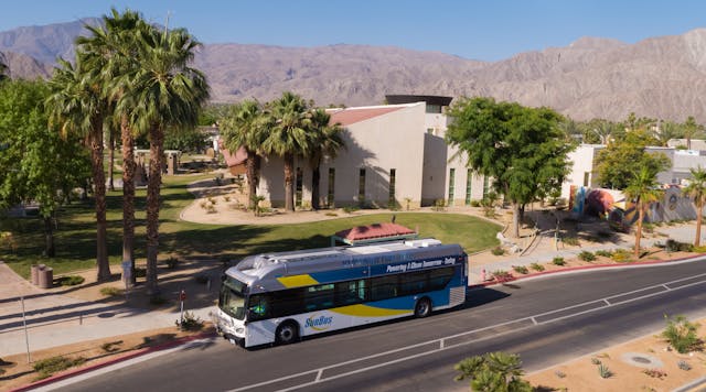 SunLine, a member of the HFC Bus Council, is on track to transition its fleet to zero-emission buses by 2035. The agency currently has 21 hydrogen fuel cell buses in its fleet.
