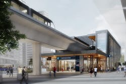 Rendering Of The Future Capstan Station Trans Link