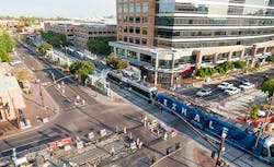 The City of Phoenix Public Transit Department received a grant to plan for TOD at 11 stations proposed along a five-mile streetcar line. The City of Phoenix Public Transit Department received a grant to plan for TOD at 11 stations proposed along a five-mile streetcar line.