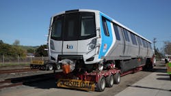 BART says it has restarted deliveries of its Fleet of the Future rail cars after temporarily suspending them in January 2021. BART says it has restarted deliveries of its Fleet of the Future rail cars after temporarily suspending them in January 2021.
