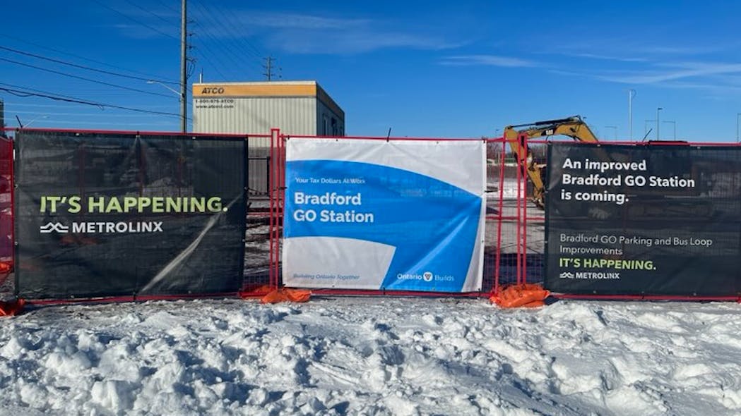 Metrolinx begins construction on Bradford GO Station Mass Transit