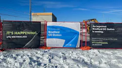 Construction Signage Bradford Go Metrolinx