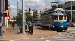A 2019 image of the Loop Trolley in operation. Bi-State Development has agreed to operate service on the 2.2-mile route, which has been suspended since December 2019.