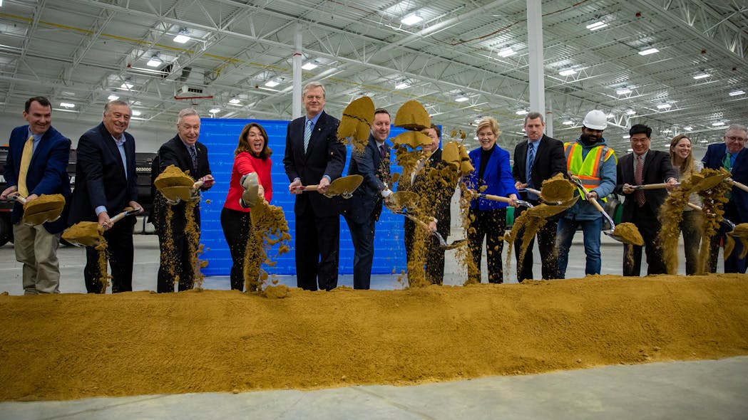 Governor Baker, Lt. Governor Polito, Transportation Secretary and CEO Tesler, and MBTA General Manager Poftak joined elected leaders to celebrate the groundbreaking of the new Quincy Bus Maintenance Facility.