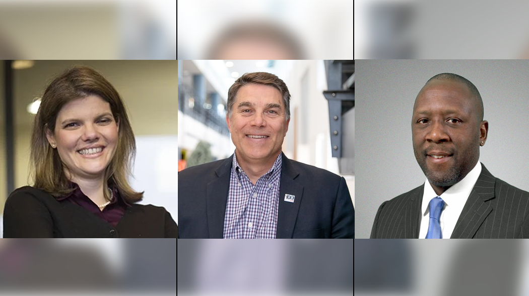 Left to right: Laura Grams, Dominic DiBrito and Winston Simmonds