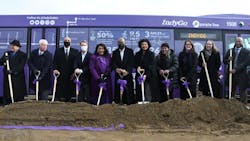 IndyGo held a groundbreaking event Feb. 25 for its Purple Line, which is the second of three BRT lines planned for the region.