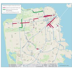 Covid Transit Priority Plan Transit Lanes Map Phases January 2022 Sfmta