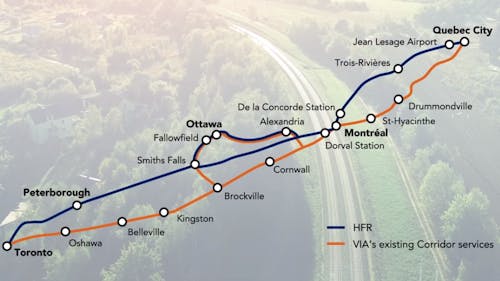 Via Rail Corridor Map Canada Issues Request For Expressions Of Interest For Quebec City To  Toronto High Frequency Service | Mass Transit