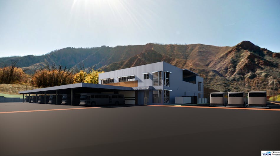 A rendering of the new RFTA Glenwood Springs Maintenance Facility, which is expected to be completed in 2024.