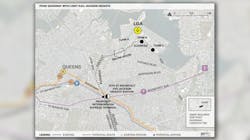 One of seven rail transit connections to LaGuardia Airport being evaluated. One of seven rail transit connections to LaGuardia Airport being evaluated.