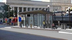 Rendering of the METRO Gold Line station at Union Depot and Wacouta in downtown Saint Paul. Rendering of the METRO Gold Line station at Union Depot and Wacouta in downtown Saint Paul.