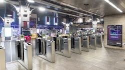 A rendering of the new fare gates.