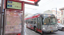 SFMTA installed prototype LCD signs at Eddy and Larkin streets to perform in-field hardware testing ahead of the signs wider roll out as part of the authority's Next Generation Customer Information System project.