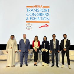 Comfort moderated a general session panel on smart mobility management at the conference. Comfort moderated a general session panel on smart mobility management at the conference.