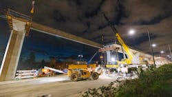 Three 124-foot girders were installed in early April, providing a physical link between Sound Transit&apos;s existing 1 Line and the new Federal Way Extension at Angle Lake Station.