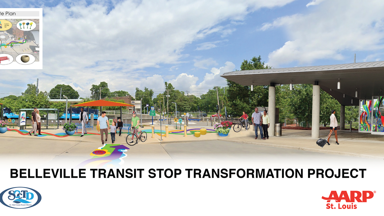 Site Plan Transit Stop Transformation Project At Belleville Transit Center