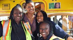 SFMTA staff gather to celebrate the importance of women in the transit system.