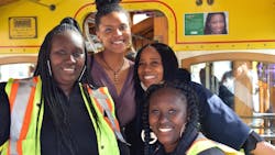 SFMTA staff gather to celebrate the importance of women in the transit system. SFMTA staff gather to celebrate the importance of women in the transit system.