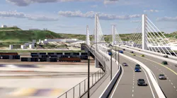 Rendering of the Western Hills Viaduct replacement.