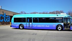 An electric bus from CTA.