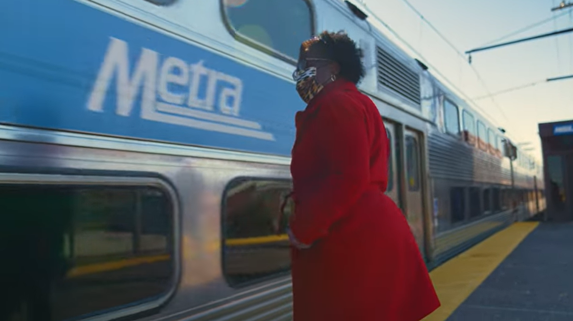 Octavia Saffold, a Metra Electric rider, offered a testimonial of the positive impact the Fair Transit South Cook pilot program has had on her life.