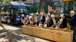 Officials broke ground May 9 on the Transitway Extension in Arlington County, Va. [image: NVTC]