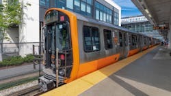 MBTA returned all new Orange Line trains to service following a temporary suspension to investigate a braking unit issue. [Image: MBTA]