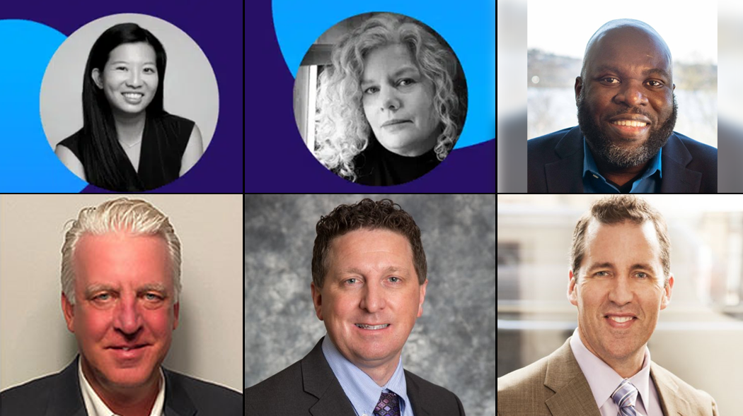 Clockwise from top left: Waiching Wong; Angela Miller; Roan Bennett; Dean Radeloff; Gary Kohnert; Chad Anderson