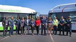San Diego MTS was joined by elected officials, SDG&amp;E and labor union representatives on May 5 to celebrate the start of construction of an overhead catenary charging system for its growing electric bus fleet.