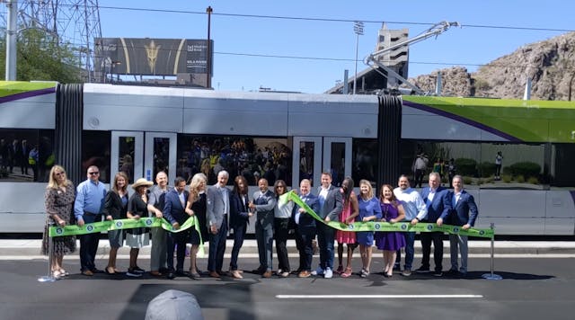 Valley Metro, local, state and federal partners held a ribbon cutting on May 20 to mark the start of service for the three-mile Tempe Streetcar line.