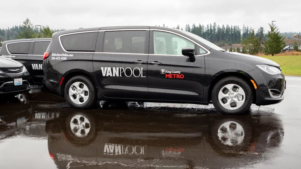 New King County Metro vanpool program in Kent gives