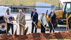 From left to right: Oklahoma City Councilperson James Cooper, Trustee Bernard Semtner III, Mayor David Holt, FTA Administrator Gail Lyssy, Assistant City Manager and EMBARK Administrator Jason Ferbrache. From left to right: Oklahoma City Councilperson James Cooper, Trustee Bernard Semtner III, Mayor David Holt, FTA Administrator Gail Lyssy, Assistant City Manager and EMBARK Administrator Jason Ferbrache.